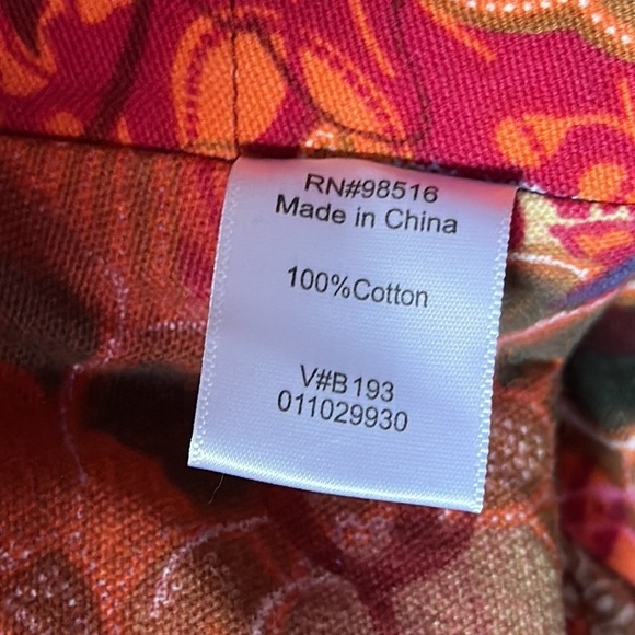 Coldwater Creek Cotton Jacket PS Petite Fall Colors Zip Front Casual Layering - Picture 5 of 6